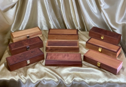 Premium wooden Pen Boxes hand turned from a variety of Western Australian timbers