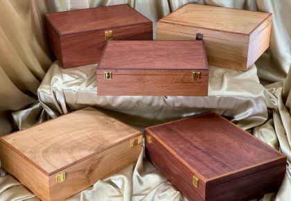 Examples of Large Boxes - A4, Executive and Momento Boxes - Sold Previously