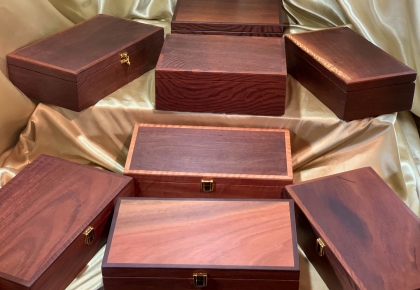 Examples of Single Level Jewellery or Keepsake Boxes - Previously Sold