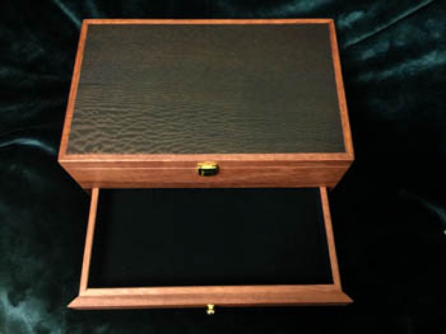 Woody Pear timber Gentleman's Accessory and Watch Box