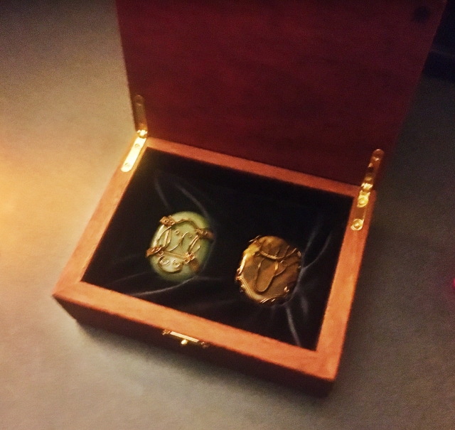 Custom Made Jarrah crystal display box CM - L6667