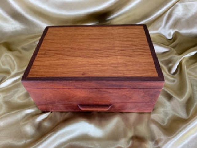 Jarrah Jewellery Box with Bottom Drawer PJBD20006-L6933