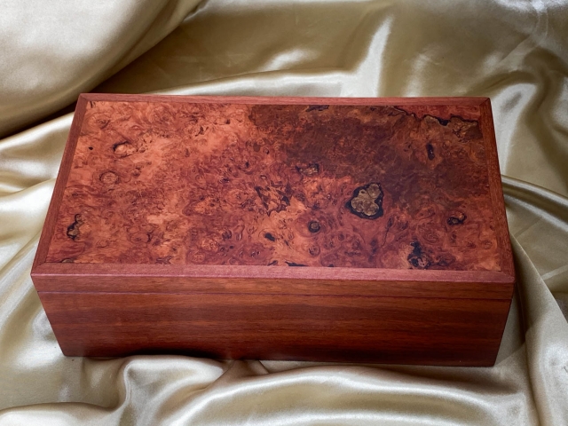 Jarrah Jewellery Box with Jarrah Burl lid PJBT20011-L7074