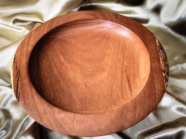 Large Australian Marri wooden Decorator Platter - DP20005-L7358