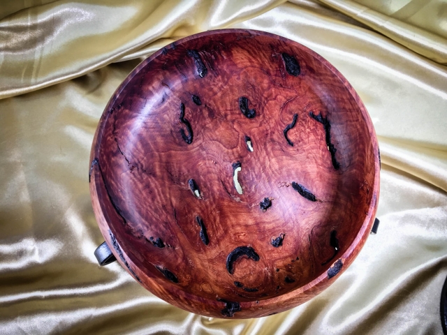 Small Premium Salmon Gum Burl Bowl - DB20005-L6832