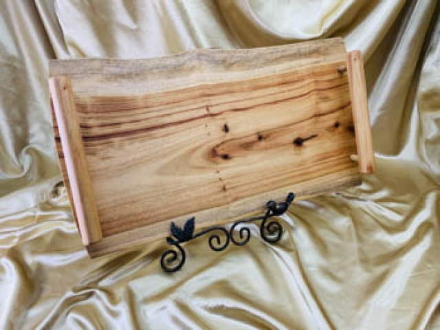 Camphor Laurel Wooden Tapas/Grazing Board with handles - TB20002-L7021