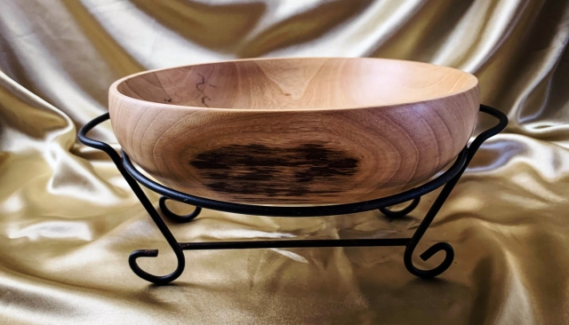 Hand turned Wooden Bowl (Medium) - Australian Jacaranda - DB20009-L6788