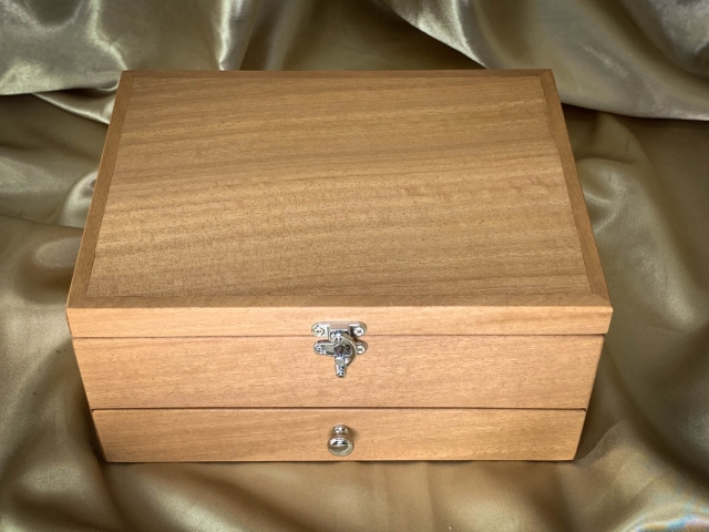 Premium Blackbutt Jewellery Box with Drawer - PJBD 21016 -L9859