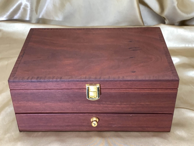 Premium Jarrah Jewellery Box with Drawer - PJBD 21018-L1622