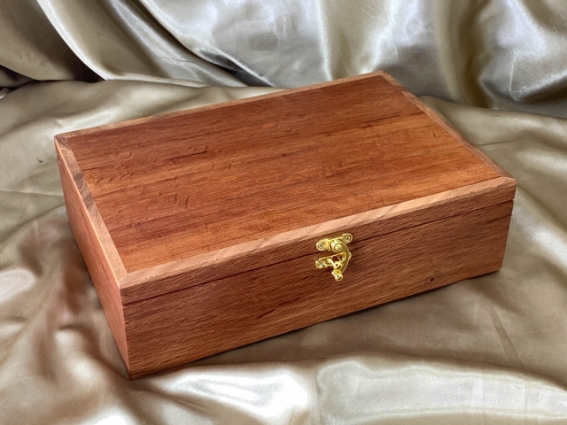 Premium Large Sheoak and Silkyoak Jewellery Box with Tray - PJBT 21005-L1362
