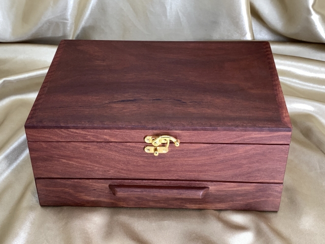PJBD 21022-L2124 - Premium Jewellery Box with Drawer - Australian Jarrah