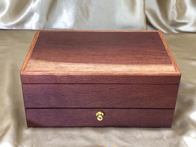 PJBD 2203-L3200 Medium Premium Jewellery Box with Drawer - Woody Pear