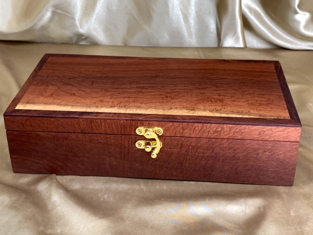 PLKB 22005-L4460 Premium Large Keepsake Box - Western Australian Woody Pear Timber
