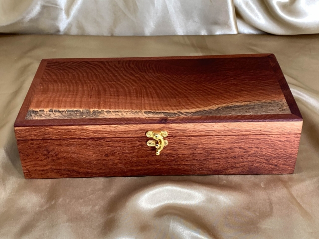 PLKB 22008-L4607 - Premium Large Keepsake Box - Western Australian Woody Pear timber