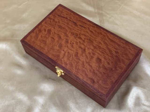 PMKTB 22013-L5973 - Premium Medium Wooden Jewellery / Treasure Box - Australian Woody Pear