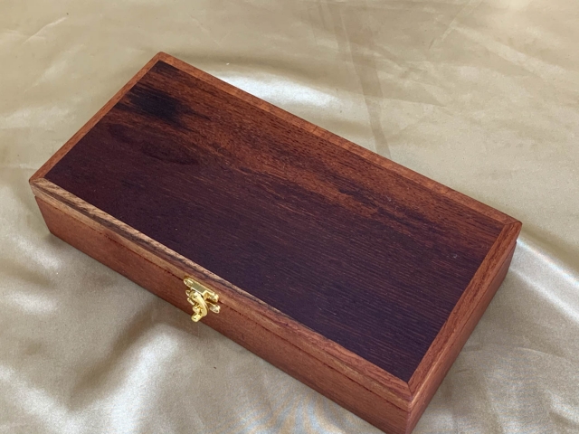 PMMB 22008-L5969 - Medium Wooden Jewellery / Memory Box - Australian Woody Pear Timber