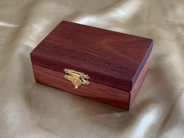 PSTRB 22016-L6447 - Extra Small Wooden Trinket Box = Western Australian Jarrah