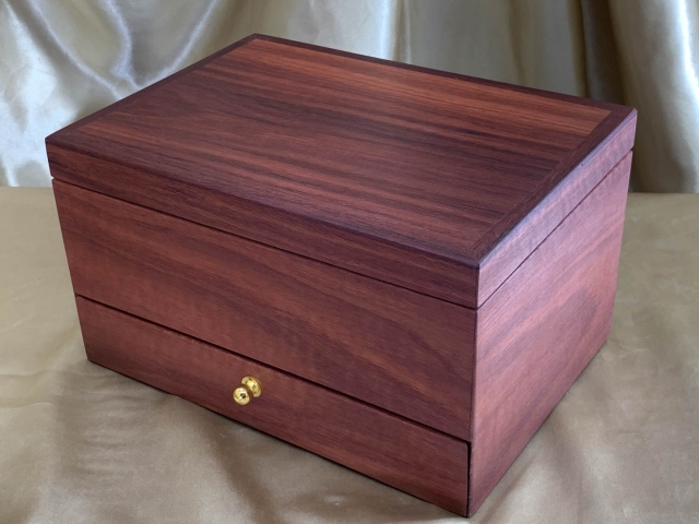 PJBDT 22009-L6450 - Premium Australian Wooden Jewellery Box with Drawer and Top Tray