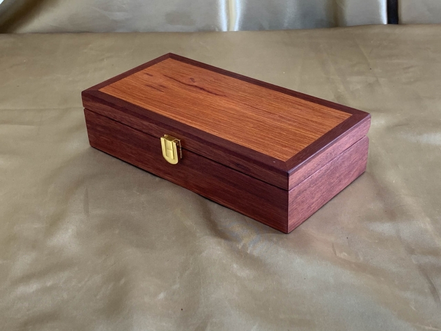 PSTB 22009-L6226 - Small Wooden Treasure Box - Hand Made from Australian Jarrah & Sheoak