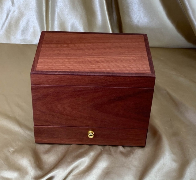 PJBDT 2324-L8487 - Premium Wooden Jewellery Box with Drawer and Tray - Australian Jarrah Timber