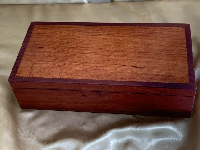 PJBT 2324-L7878 - Handcrafted Jarrah Jewellery Box with Sheoak Lid and Removable Tray