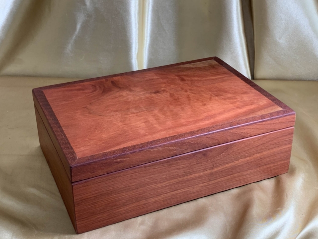 PJBT 2324-L8037 - Handcrafted Jarrah Jewellery Box with Removable Tray