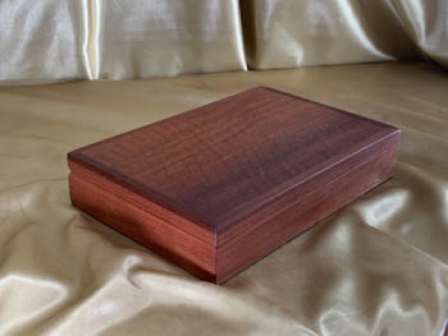 MSGKB 2324-L9738 - Gentleman's Keepsake Box - Jarrah with Leather Lining