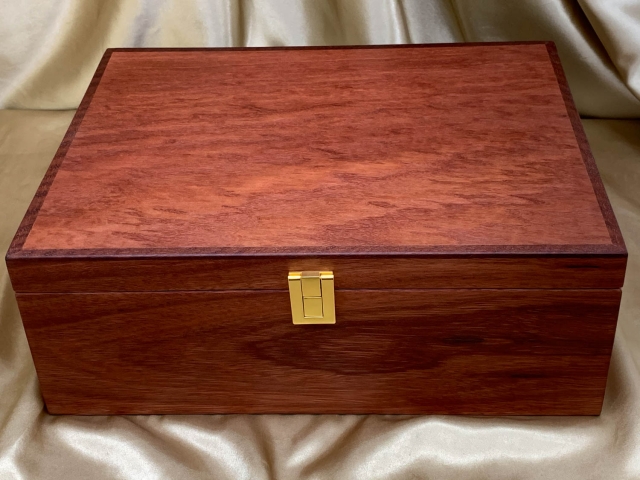 A4DB 2402-L0866 - Premium Hand Made Jarrah A4 Executive Document Box