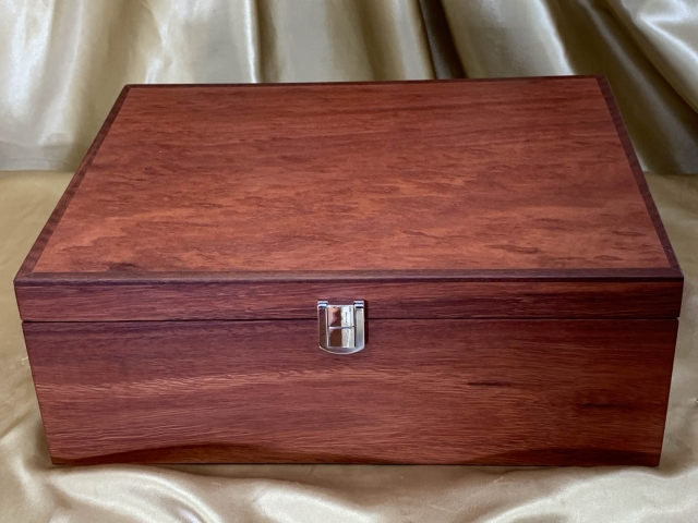A4DB 2404-L0940 - Premium Hand Made Jarrah A4 Executive Document Box