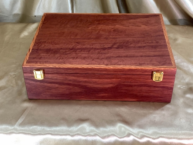 A4DB 2406-L0967 - Premium Hand Made A4 Jarrah Document Box