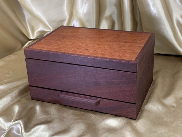 PJBDT 2403-L0806 - Premium Jarrah and Sheoak Jewellery Box with Drawer and Tray