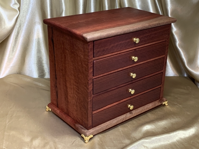 LEDMD 24002-L1970 - Limited Edition 5 Drawer Jarrh Jewellery Box - Hand Made in Australia
