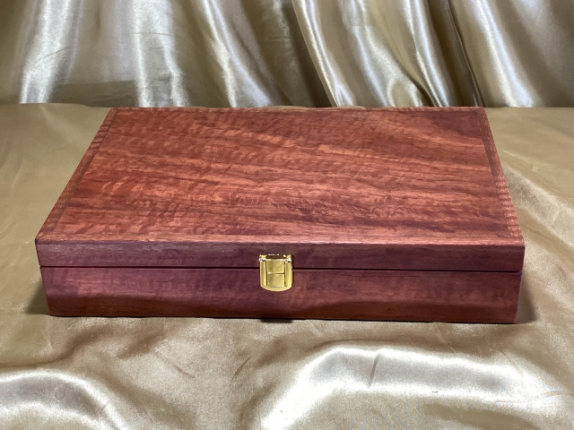 PLKB 2418-L2793 - Premium Pink Jarrah Jewellery / Keepsake Box - Hand Made in Australia