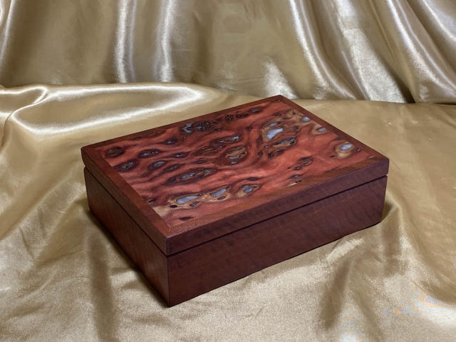 LEDRKB 242505-L3615 - Limited Edition Resin Filled Jarrah Keepsake Box - Hand Made in Australia