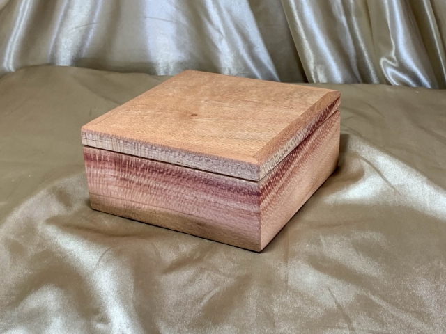 PSTRB 242501-L3133 - Small HJand Made Wooden Jewellery Box - Australian Silky Oak