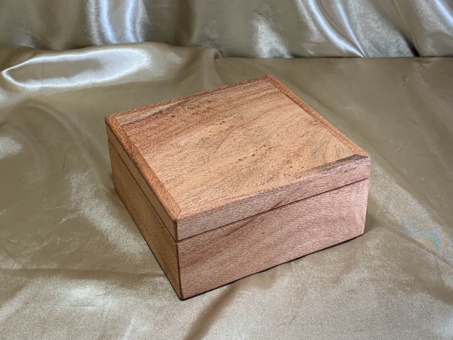 PSTRB 242503-L3742 - Small Hand Made Wooden Jewellery Box - Australian Silky Oak