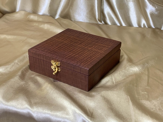 PSTRB 242594-l3774 - Small hand made wooden Trinket Box - Australian Jarrah