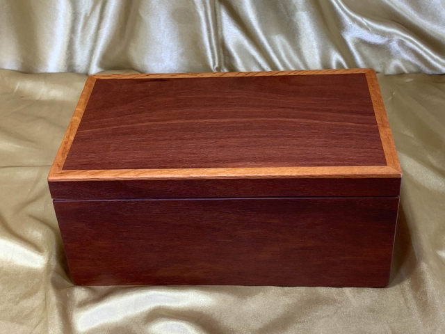 PJBT 2415-L3845 - Premium Jarrah and Sheoak Jewellery Box with removable Tray - Hand Made in Australia