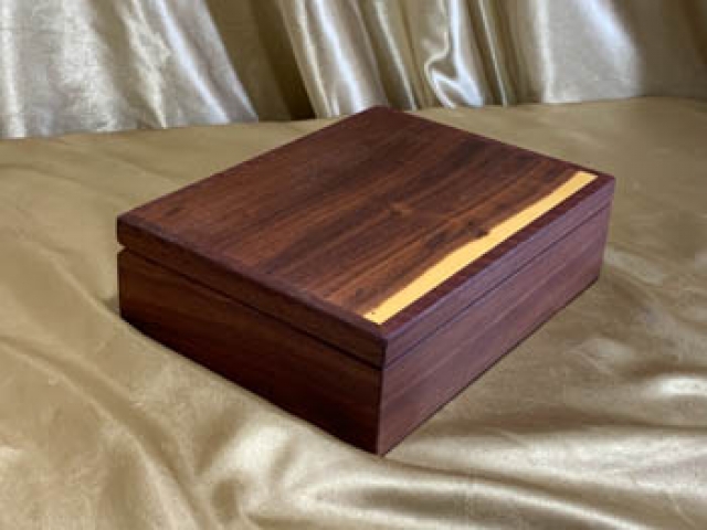 PMSB 242507-L3076- Premium Small Wooden Treasure Box - Hand Made in Australia