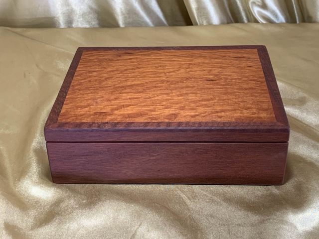 PMSB 242509_L3103 - Premium Small Timber Jewellery, Treasure, Gentleman's Box - Australian Jarrah and Sheoak