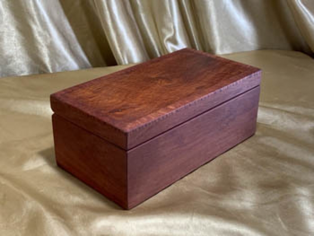 PMTB 242512-L3093 - Premium Medium Jarrah Treasure Box - Hand Made in Australia