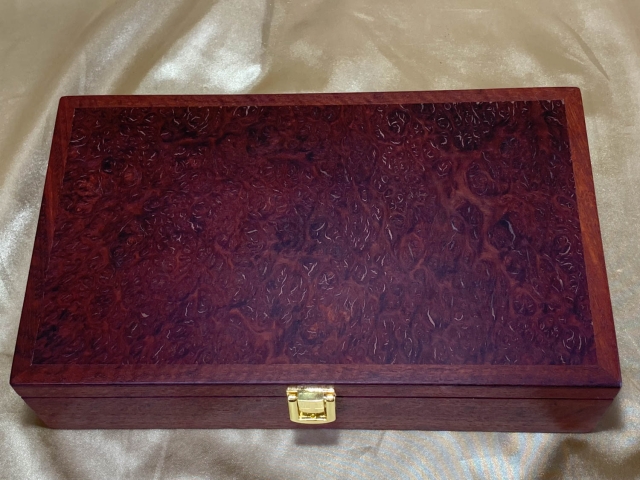PMLRKB 242509-L3666 - Premium Medium Large Resin Filled Jarrah Keepsake Box