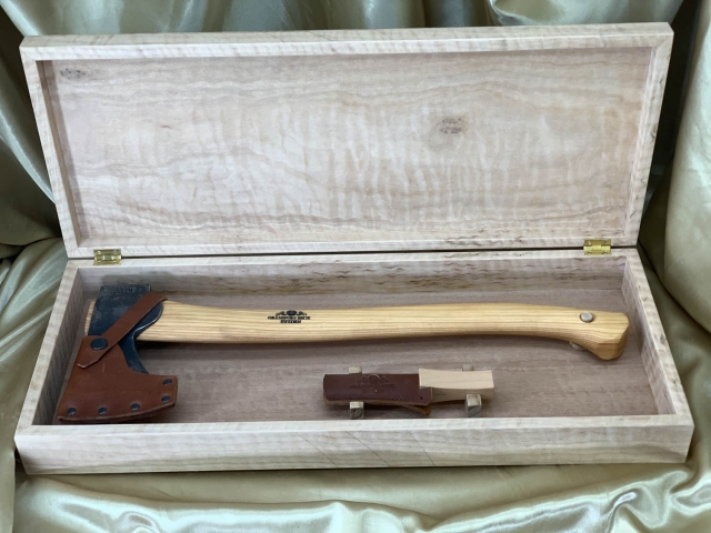 Custom Made Australian Blackbutt "Hatchet Box"