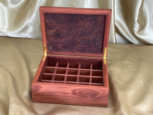 Custom Made Jarrah Burl Essention Oil Box