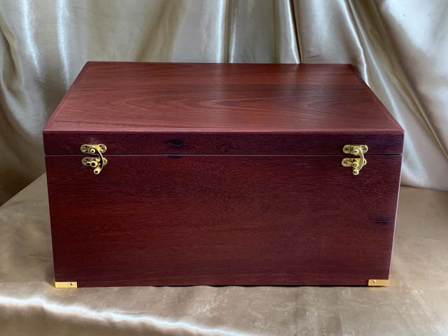 Custom Made Large Jarrah Chest / Baby Box