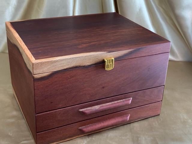 Custom Made Lady's Accessory Box hand crafted from Australian Woody Pear