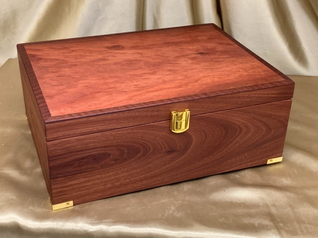 Custom Made Wooden A4 Document Box hand crafted from Australian Pink Jarrah