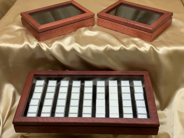 Custom Made Jarrah Pearl Display Cases