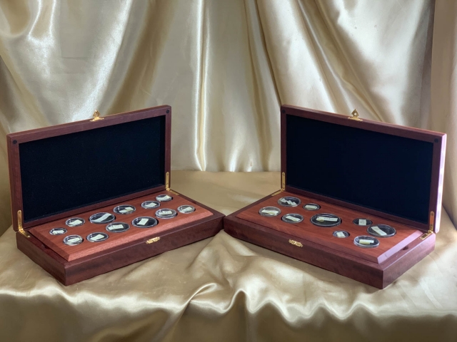 Custom Made Jarrah Boxes to hold and display a Coin Collections