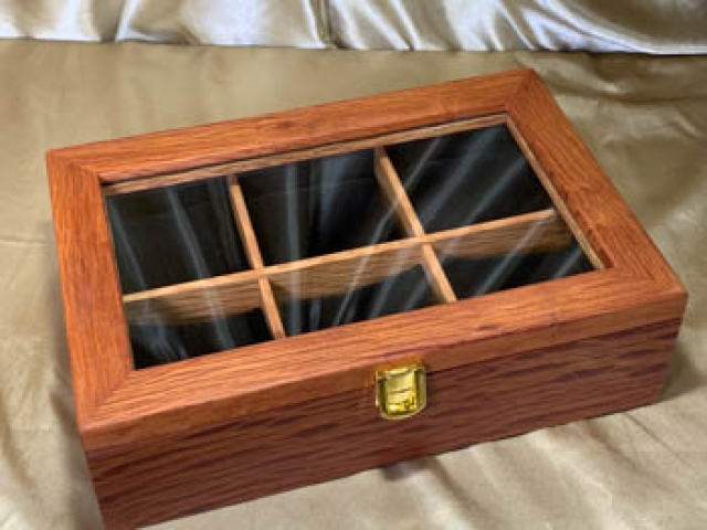Custom, Made Australian Sheoak Watch Box with Divisions and cushions for 6 Watches